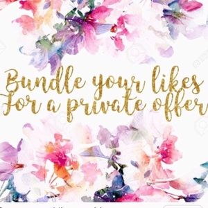 🌸 Bundle your likes & I’ll send you an offer. 🌸